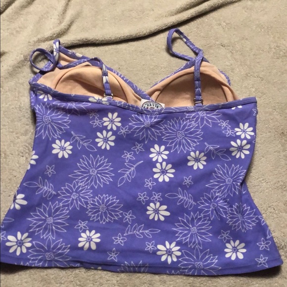 💜Host Pick💜 Carolina blues vintage floral tankini top - Picture 2 of 3